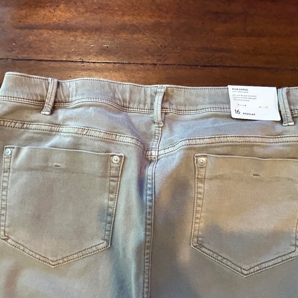 NEW Sage Colored J.JILL Slim Ankle Jeans NWT Size 16 - Picture 3 of 3